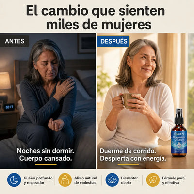 NOXEN™ | Magnesio en Spray para Dormir y Recuperar tu Energía